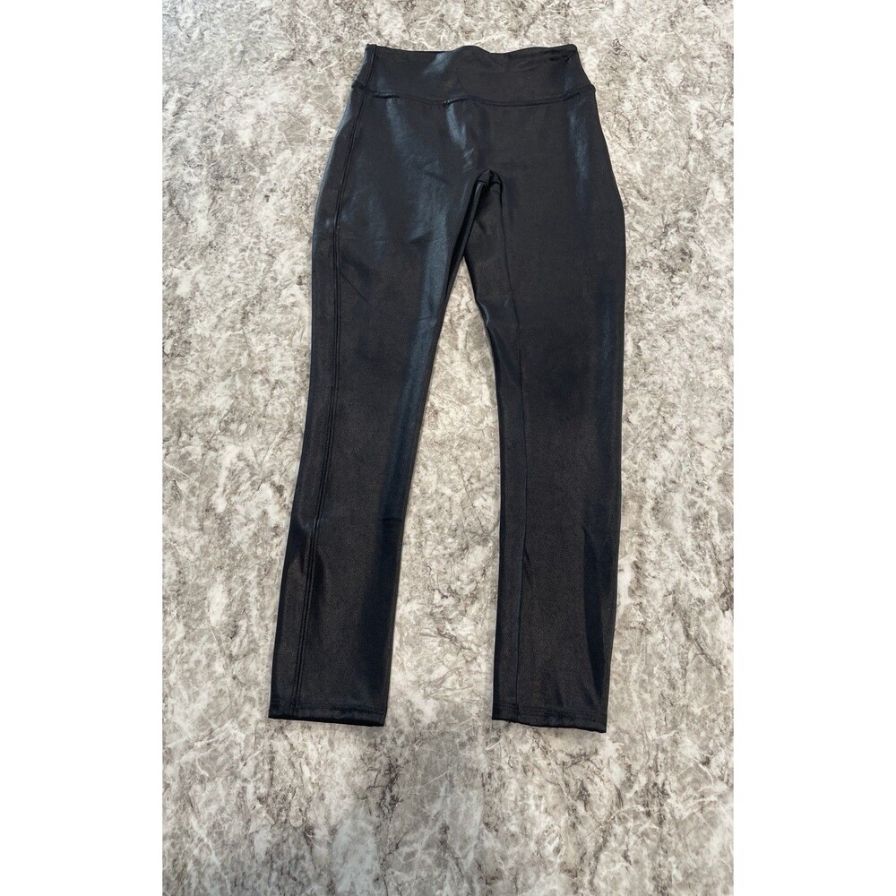 Spanx Faux Leather Leggings for Women, Size M - Black EUC